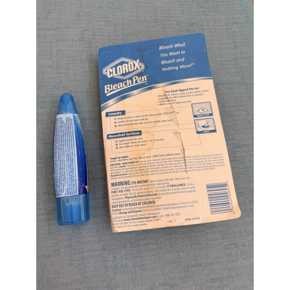Clorox Bleach Pen Gel Laundry Household  Dual Tipped Discontinued Lot 3 w/holder - Picture 5 of 10